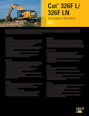 Escavatori cingolati Caterpillar 326F LN