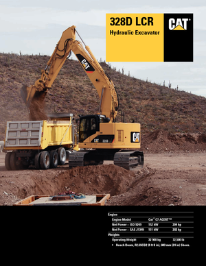Escavatori cingolati Caterpillar 328D LCR