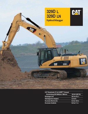 Escavatori cingolati Caterpillar 329D LN