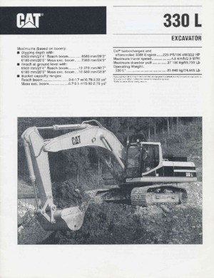 Escavatori cingolati Caterpillar 330L