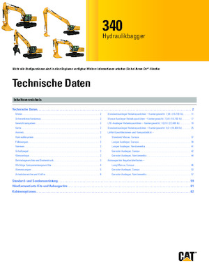 Escavatori cingolati Caterpillar 340