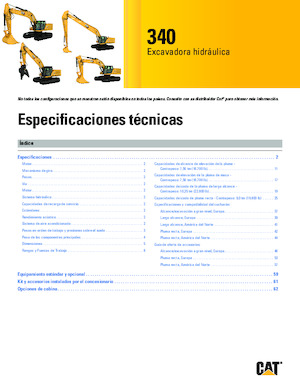 Escavatori cingolati Caterpillar 340