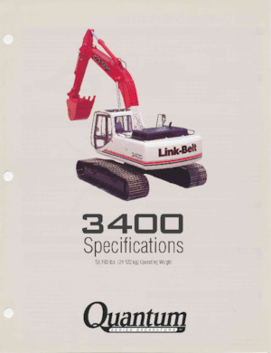 Escavatori cingolati Link-Belt 3400