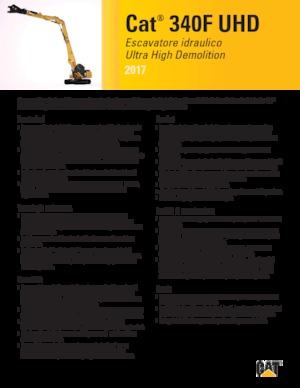 Escavatori cingolati Caterpillar 340F UHD
