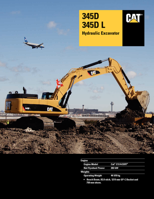 Escavatori cingolati Caterpillar 345D L