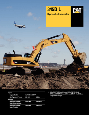 Escavatori cingolati Caterpillar 345D L