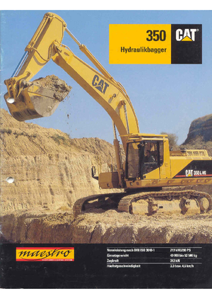 Escavatori cingolati Caterpillar 350 L