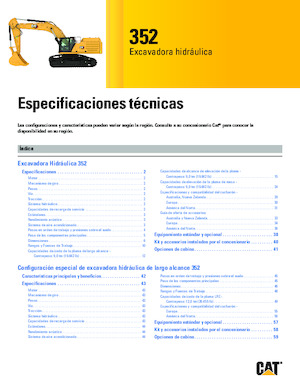 Escavatori cingolati Caterpillar 352