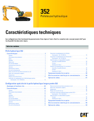 Escavatori cingolati Caterpillar 352