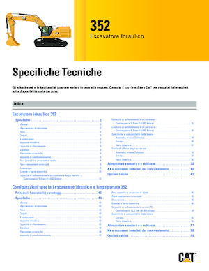 Escavatori cingolati Caterpillar 352