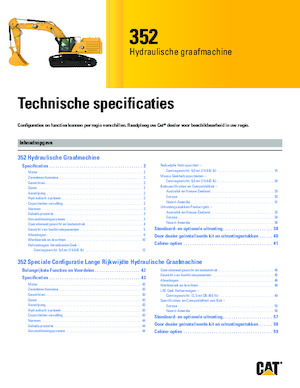 Escavatori cingolati Caterpillar 352