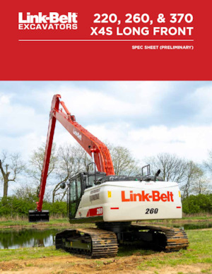 Escavatori cingolati Link-Belt 370 X4S Long Front