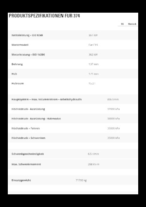Escavatori cingolati Caterpillar 374