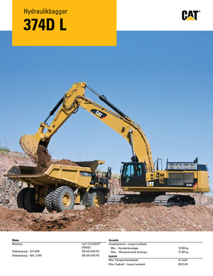 Escavatori cingolati Caterpillar 374D L
