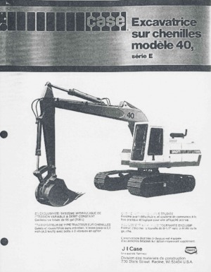 Escavatori cingolati Case 40E