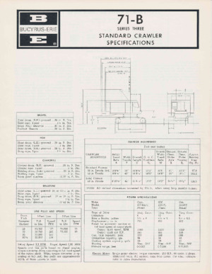 Escavatori cingolati Bucyrus 71-B