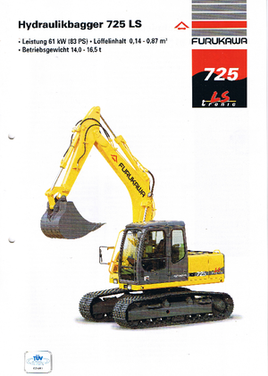 Escavatori cingolati Furukawa 725 LS-tronic
