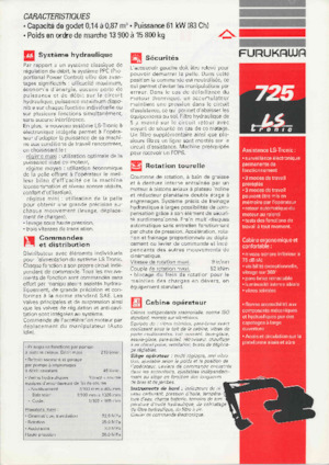 Escavatori cingolati Furukawa 725 LS-tronic
