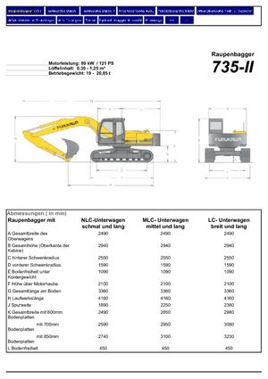 Escavatori cingolati Furukawa 735-II LS
