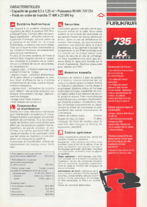 Escavatori cingolati Furukawa 735 LS-tronic