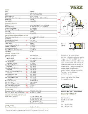 Escavatori cingolati Gehl 753Z 