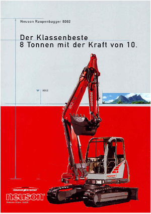 Escavatori cingolati Neuson 8002