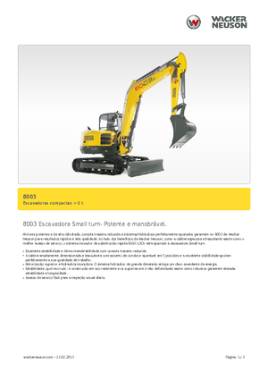 Escavatori cingolati Neuson 8003