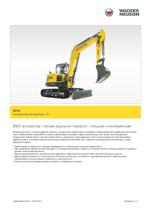 Escavatori cingolati Neuson 8003