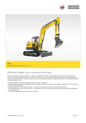 Escavatori cingolati Neuson 8003