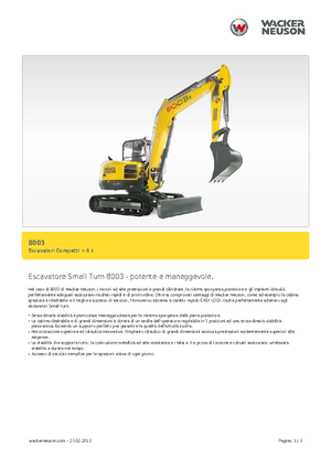 Escavatori cingolati Neuson 8003