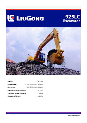 Escavatori cingolati Liugong 925LC