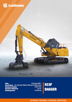 Escavatori cingolati Liugong 933FDM
