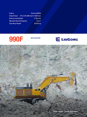 Escavatori cingolati Liugong 990F