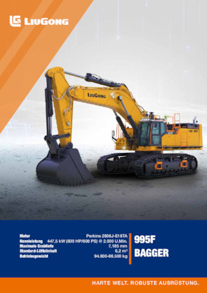 Escavatori cingolati Liugong 995F