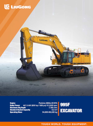 Escavatori cingolati Liugong 995F