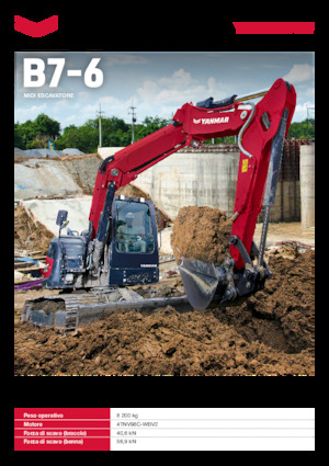 Escavatori cingolati Yanmar B7-6 