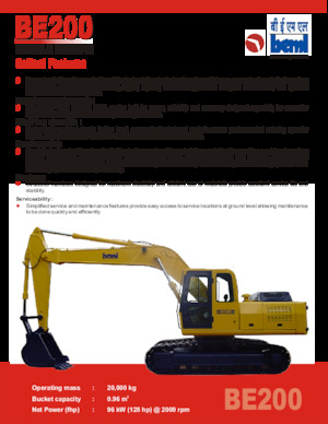 Escavatori cingolati Beml BE200