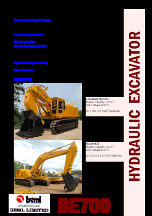 Escavatori cingolati Beml BE700