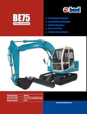 Escavatori cingolati Beml BE75
