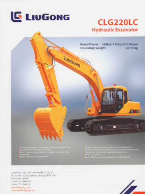 Escavatori cingolati Liugong CLG220LC 