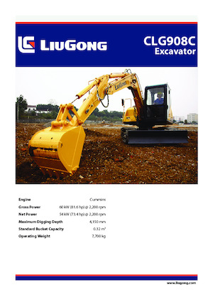 Escavatori cingolati Liugong CLG908C 