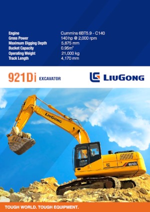 Escavatori cingolati Liugong 921Di