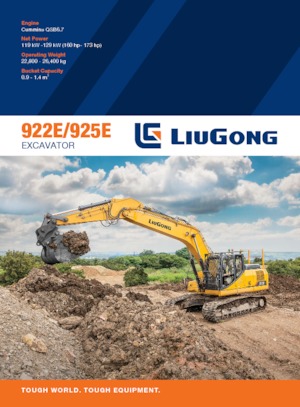 Escavatori cingolati Liugong 922E