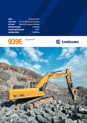 Escavatori cingolati Liugong 939E 