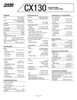 Escavatori cingolati Case CX 130