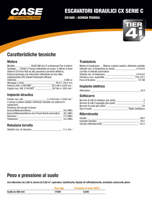 Escavatori cingolati Case CX 160 C