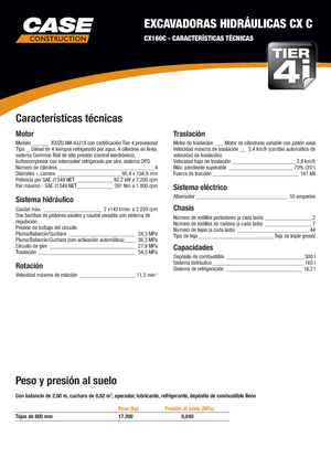 Escavatori cingolati Case CX 160 C