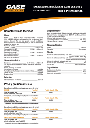 Escavatori cingolati Case CX 470 C LC Mono