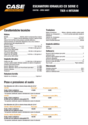 Escavatori cingolati Case CX 470 C LC Mono