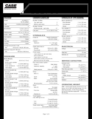 Escavatori cingolati Case CX 700